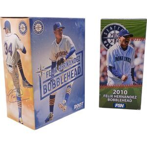 Felix Hernandez Bobblehead Seattle Mariners #34 MLB 2016 SGA ROOT & 2010 FSN Set